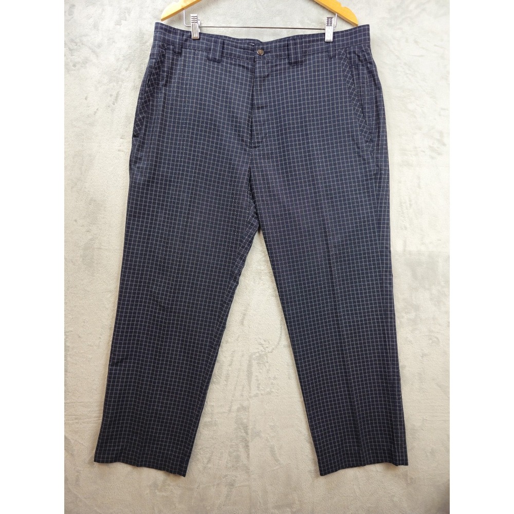 Callaway X Series Golf Pants Men's 38x29.5 Gingham Plaid Dark Navy
